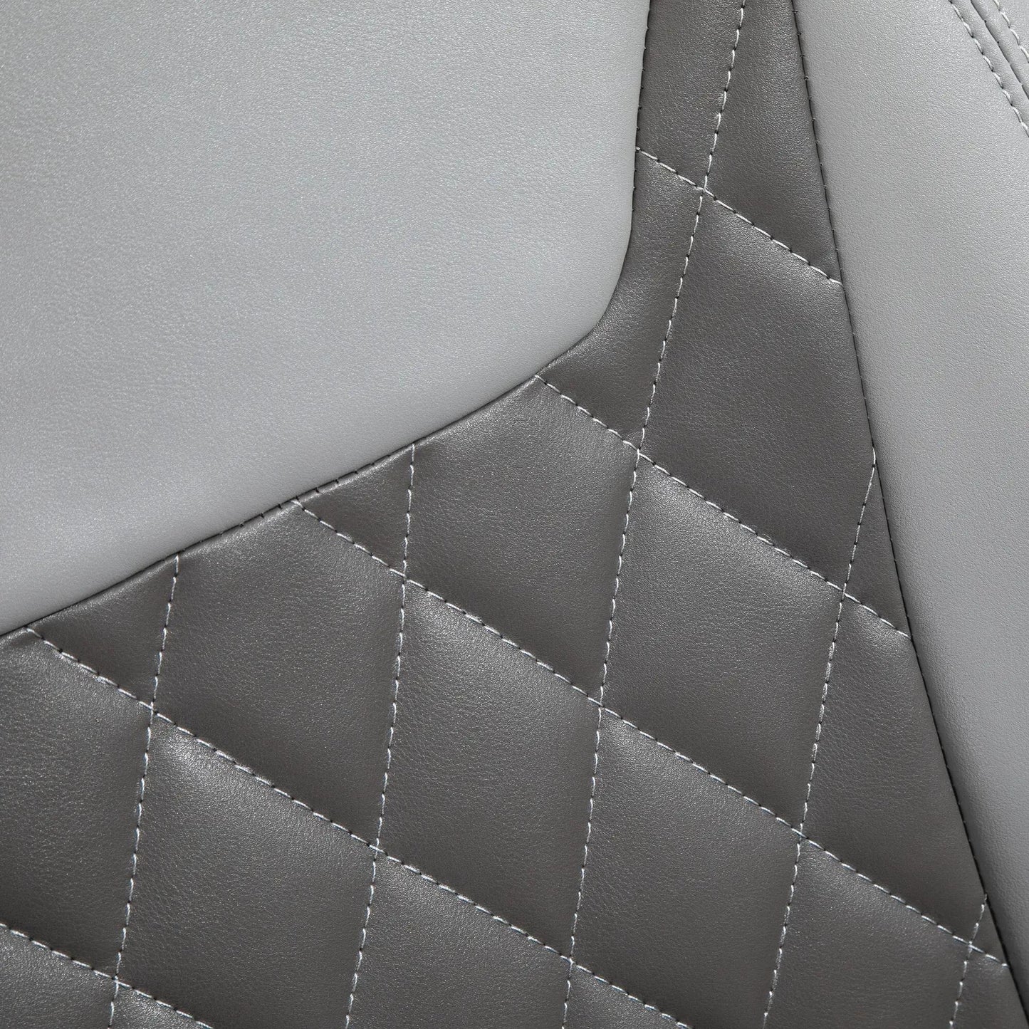 Fauteuil inclinable manuel en similicuir, pivotant et réglable, avec repose-pieds