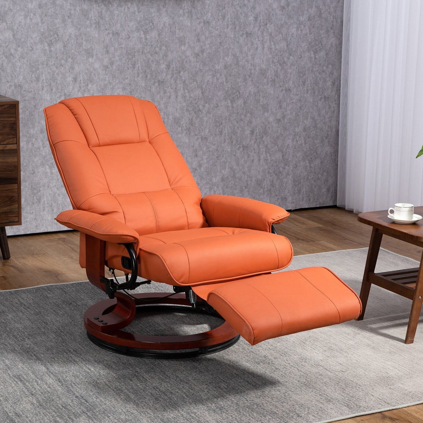 Fauteuil inclinable manuel en similicuir