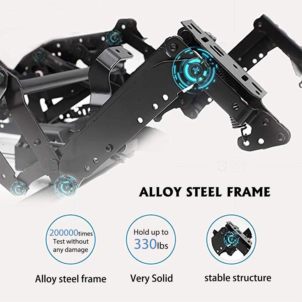 Fauteuil inclinable massant en similicuir, fauteuil à bascule inclinable, fonction chauffante