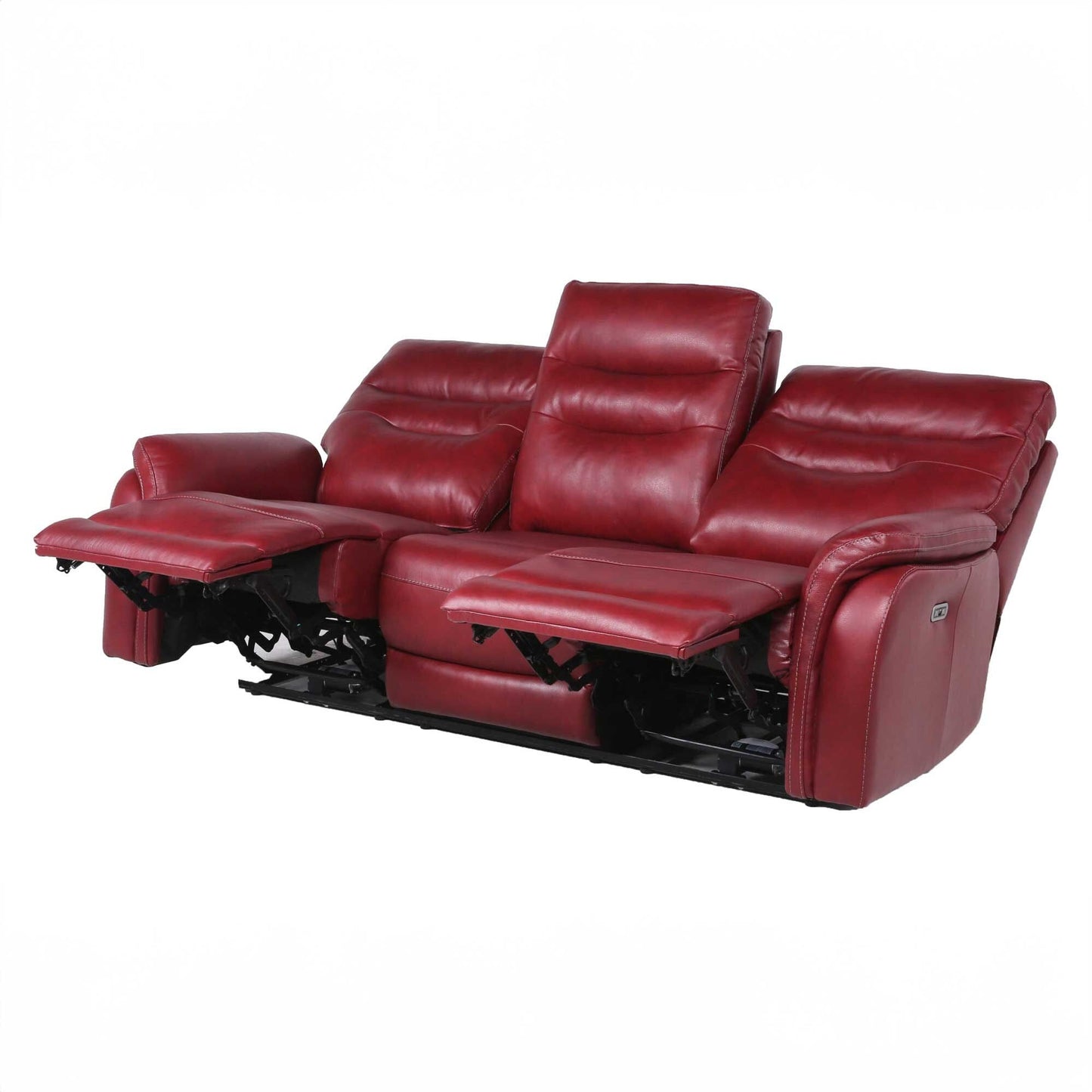 Canapé inclinable électrique rembourré Favara 84, rouge