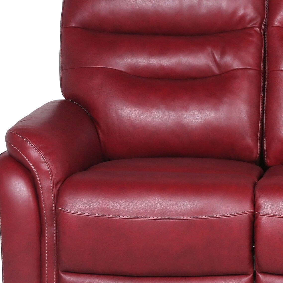 Canapé inclinable électrique rembourré Favara 84, rouge