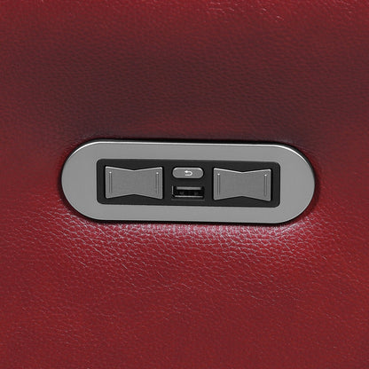 Canapé inclinable électrique rembourré Favara 84, rouge