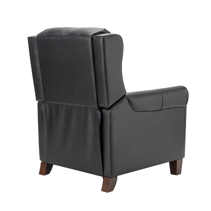 Felisa 32.48 Fauteuil inclinable manuel en cuir véritable, lot de 2