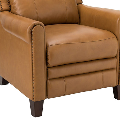 Felisa 32.48 Fauteuil inclinable manuel en cuir véritable, lot de 2