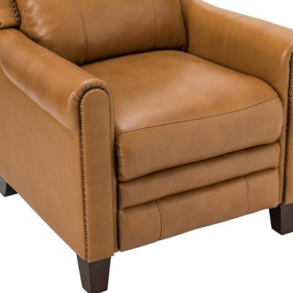 Felisa 32.48 Fauteuil inclinable manuel en cuir véritable, lot de 2