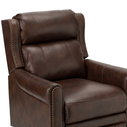 Felisa 32.48 Fauteuil inclinable manuel en cuir véritable, lot de 2