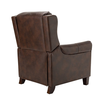 Felisa 32.48 Fauteuil inclinable manuel en cuir véritable, lot de 2