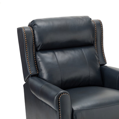 Fauteuil inclinable manuel large en cuir véritable Felisa 32,48