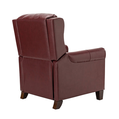 Fauteuil inclinable manuel large en cuir véritable Felisa 32,48