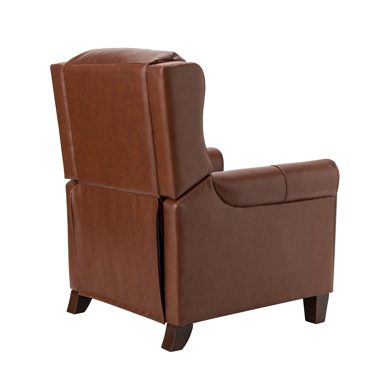 Fauteuil inclinable manuel large en cuir véritable Felisa 32,48