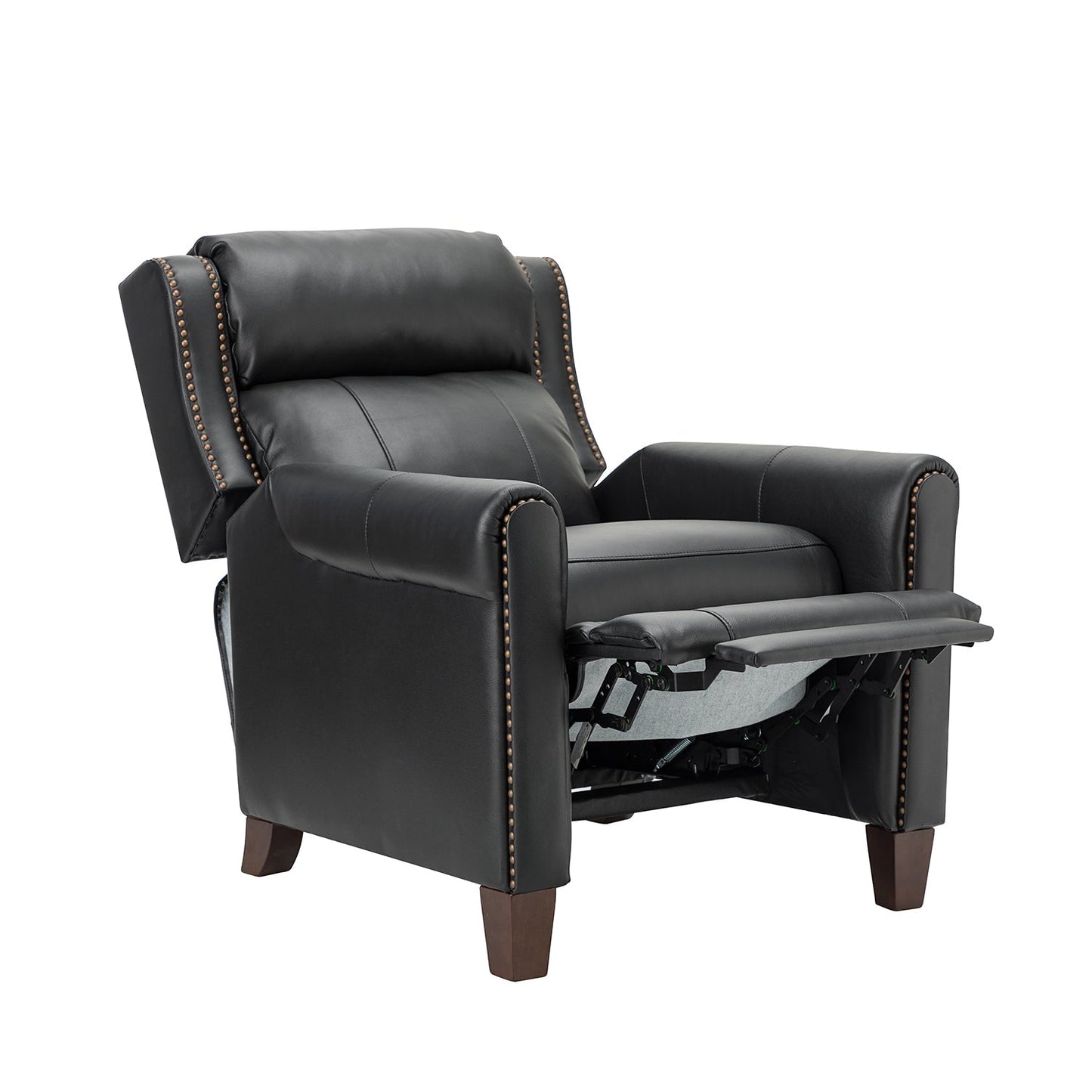 Fauteuil inclinable manuel large en cuir véritable Felisa 32,48