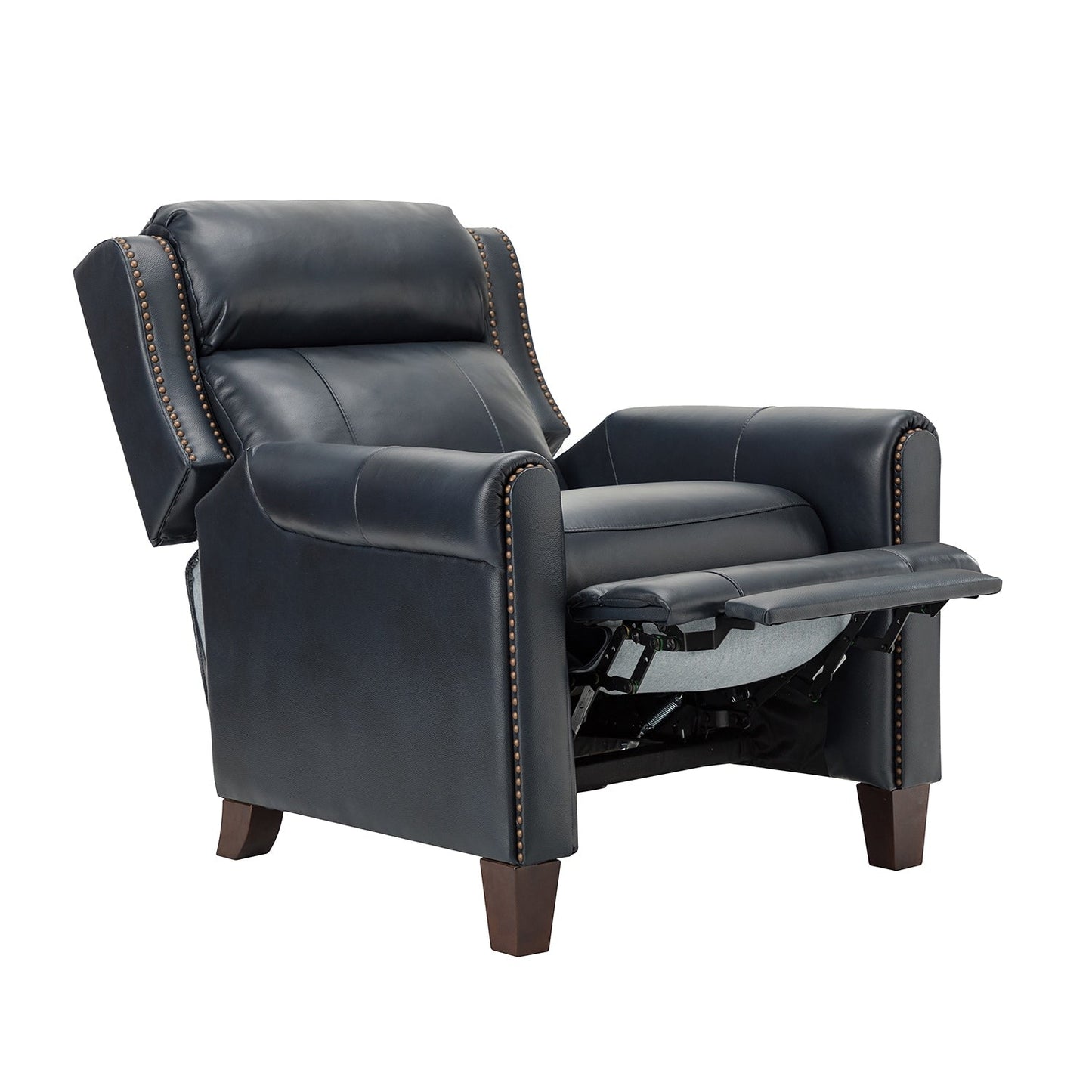 Fauteuil inclinable manuel large en cuir véritable Felisa 32,48