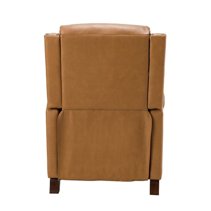 Fauteuil inclinable manuel large en cuir véritable Felisa 32,48