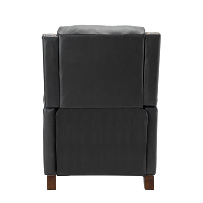 Fauteuil inclinable manuel large en cuir véritable Felisa 32,48