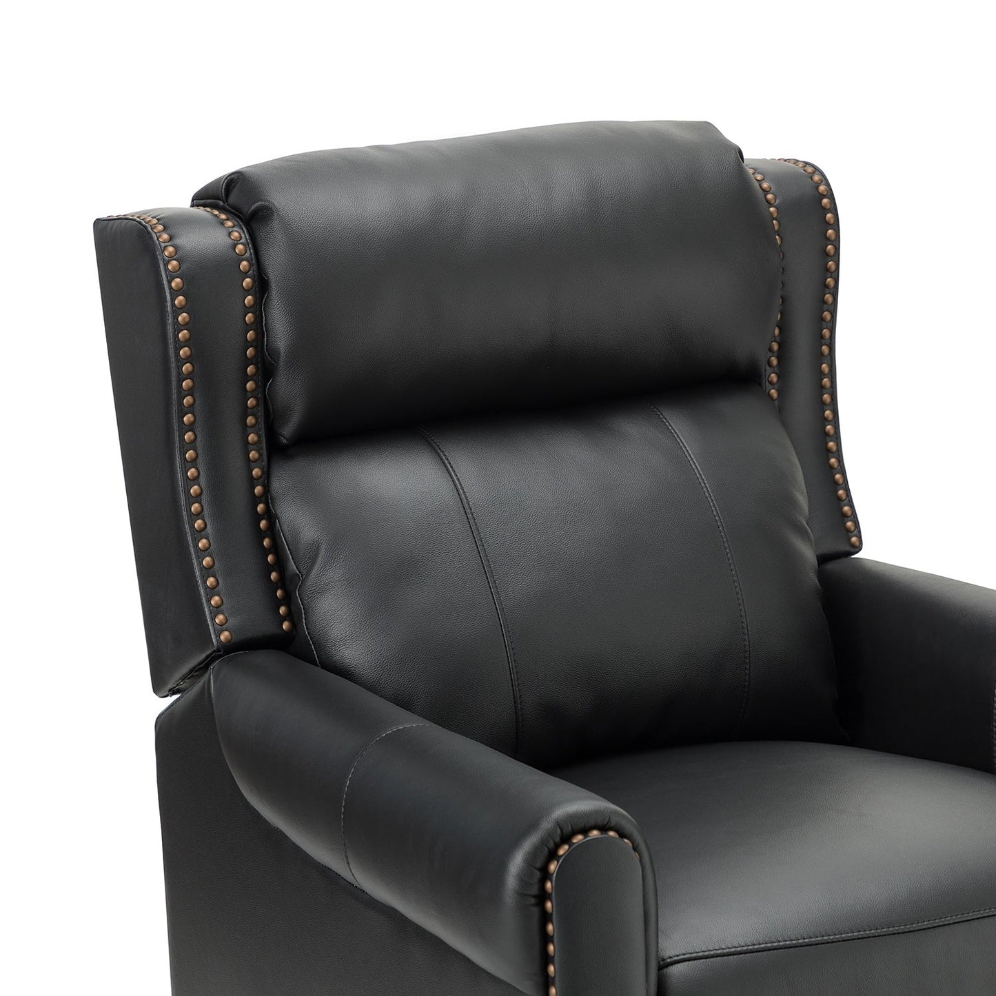 Fauteuil inclinable manuel large en cuir véritable Felisa 32,48