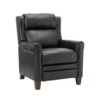Fauteuil inclinable manuel large en cuir véritable Felisa 32,48