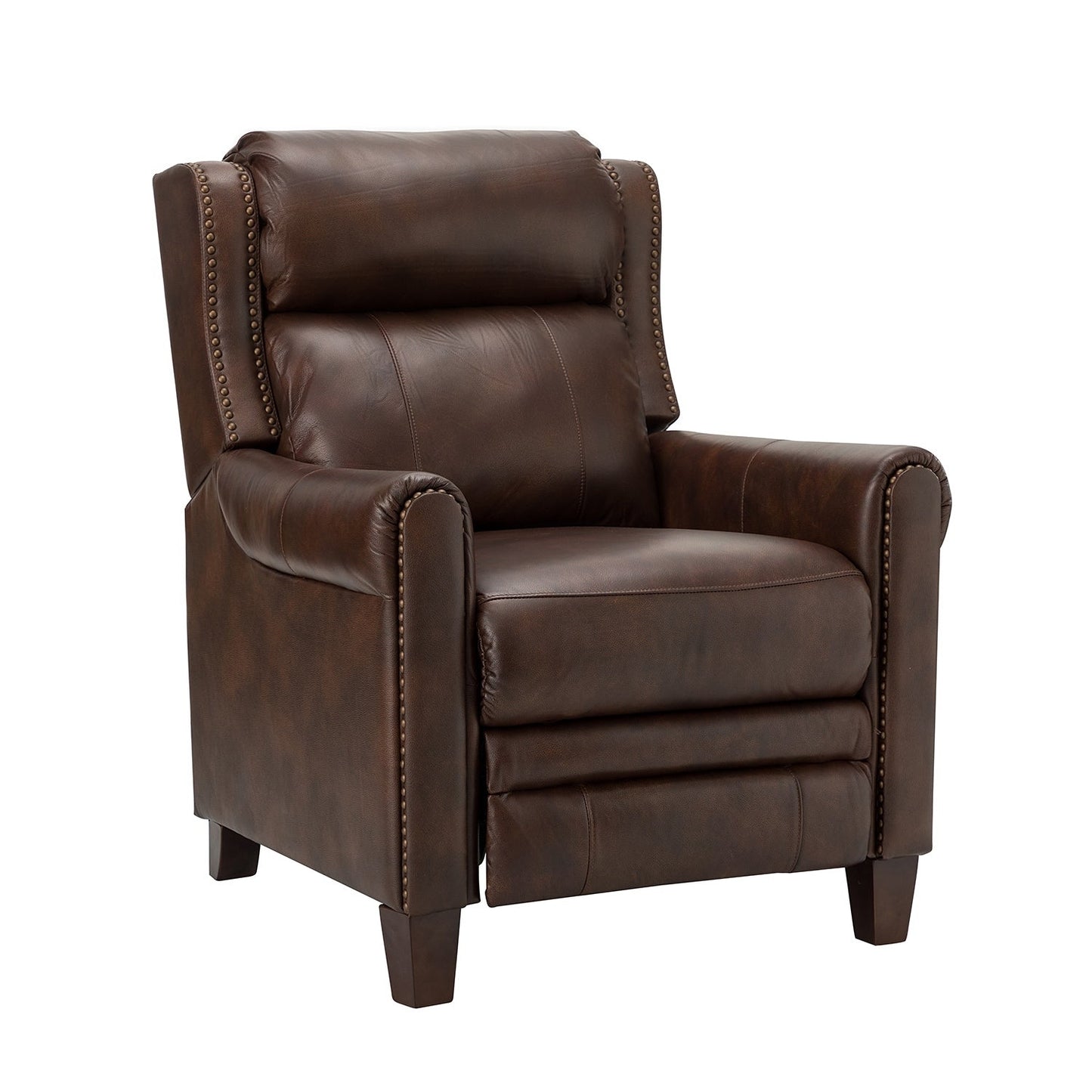 Fauteuil inclinable manuel large en cuir véritable Felisa 32,48