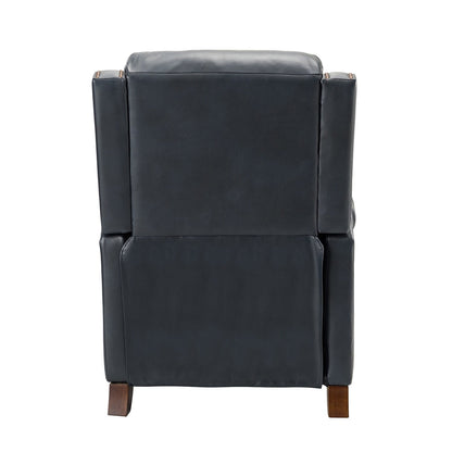 Fauteuil inclinable manuel large en cuir véritable Felisa 32,48