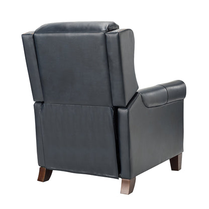 Fauteuil inclinable manuel large en cuir véritable Felisa 32,48
