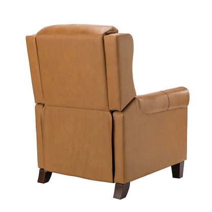 Fauteuil inclinable manuel large en cuir véritable Felisa 32,48