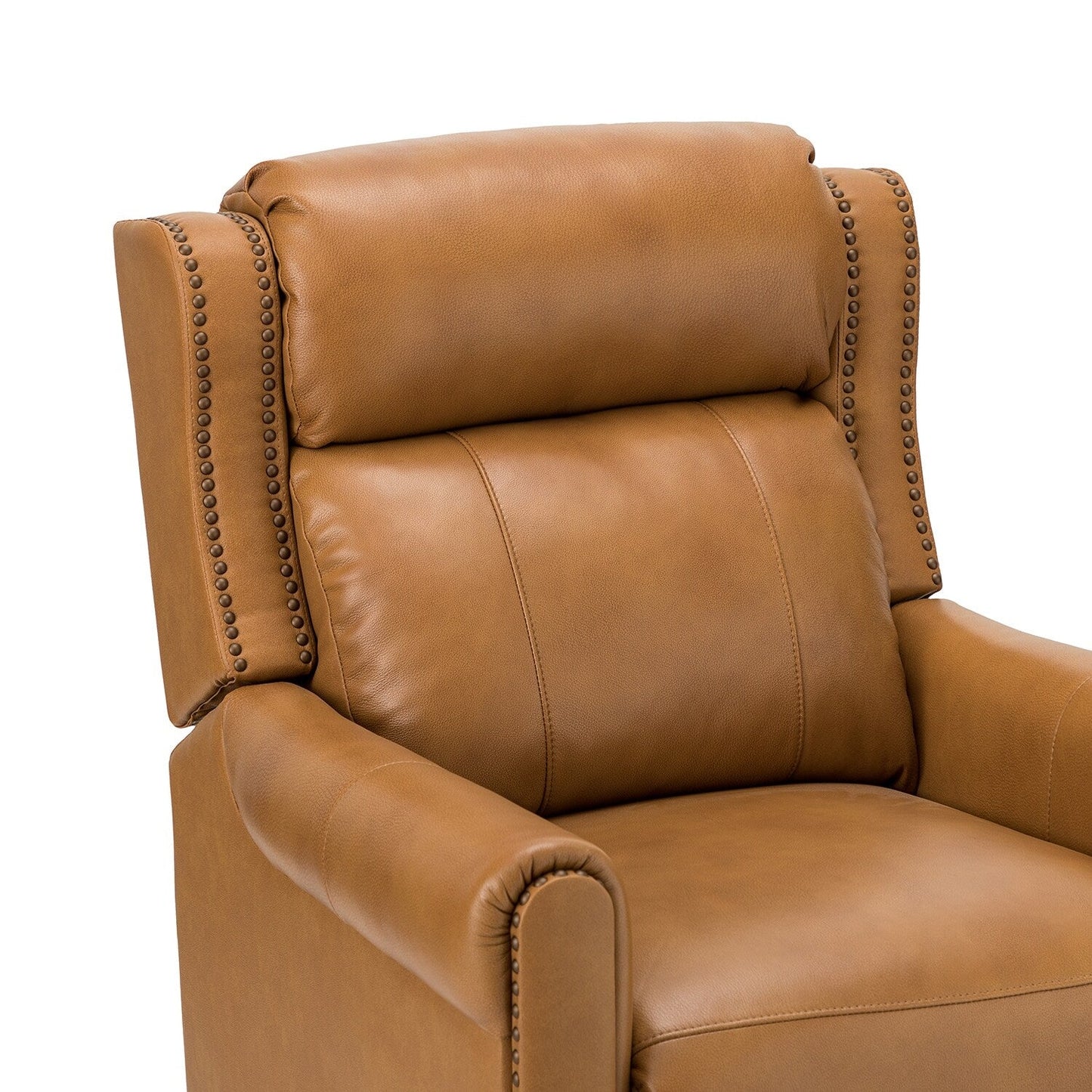 Fauteuil inclinable manuel large en cuir véritable Felisa 32,48