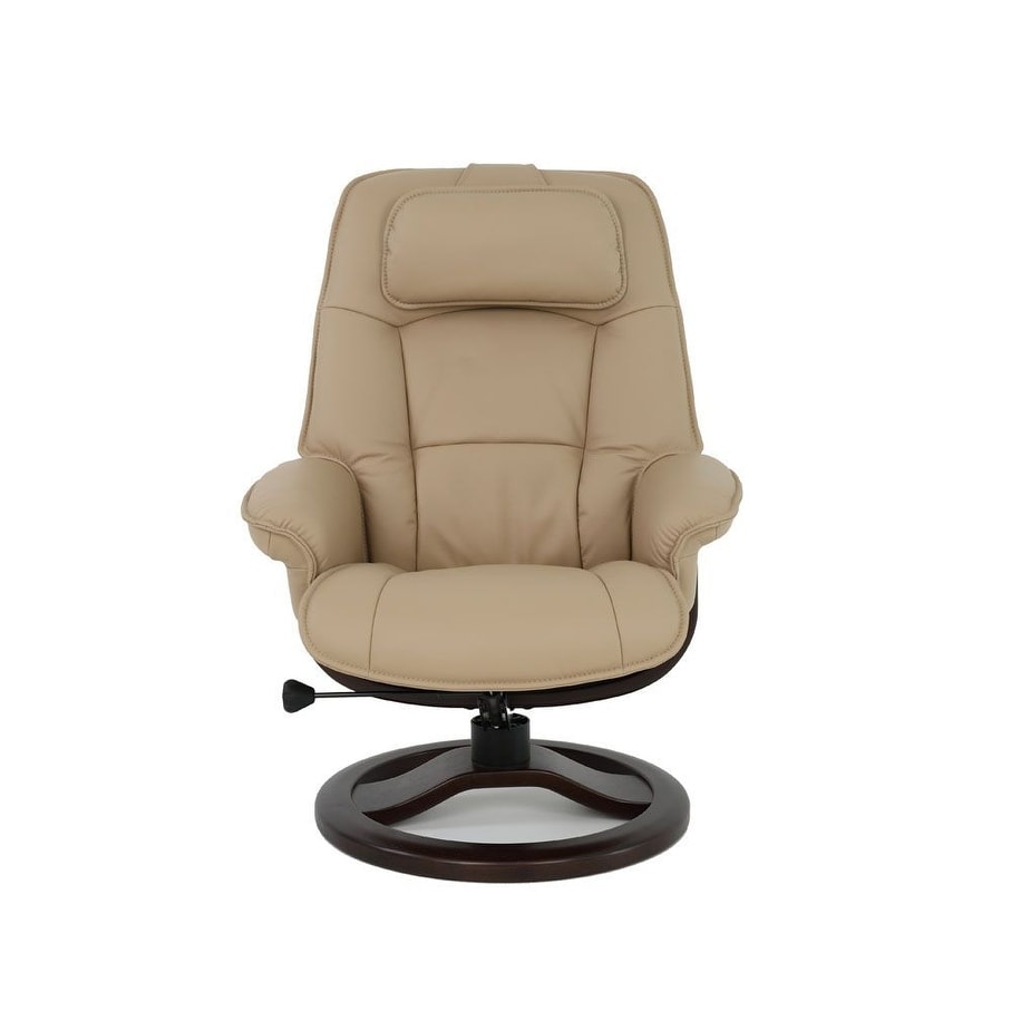 Fauteuil inclinable et ottoman en cuir Fjords Admiral R