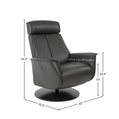 Fauteuil inclinable en cuir Fjords Bo