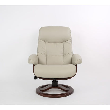 Fauteuil inclinable et ottoman en cuir Fjords Muldal