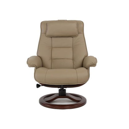 Fauteuil inclinable et ottoman en cuir Fjords Mustang