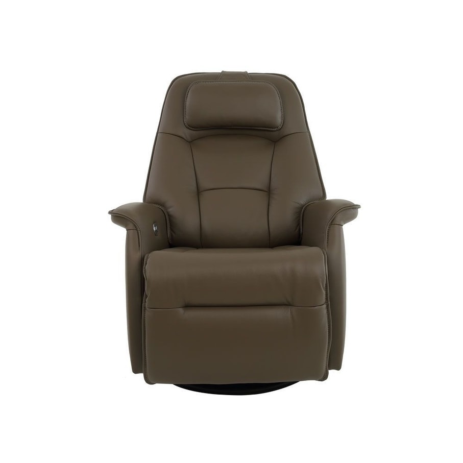 Fauteuil inclinable pivotant en cuir Fjords Stockholm