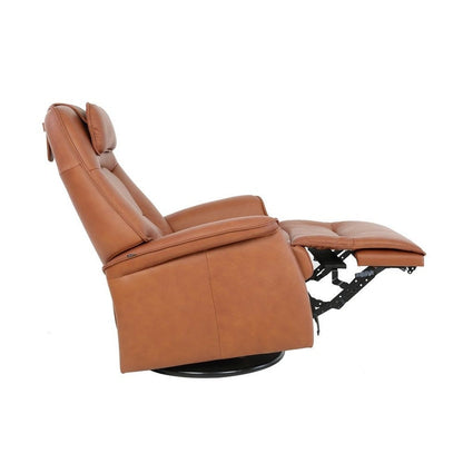 Fauteuil inclinable pivotant en cuir Fjords Stockholm