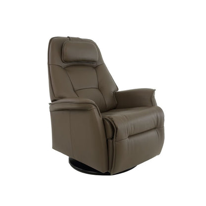 Fauteuil inclinable pivotant en cuir Fjords Stockholm