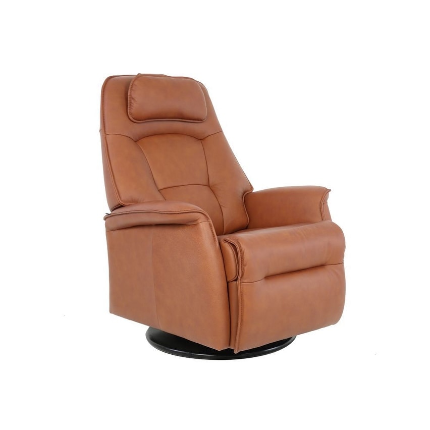 Fauteuil inclinable pivotant en cuir Fjords Stockholm