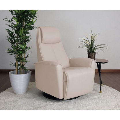 Fauteuil inclinable pivotant en cuir urbain Fjords