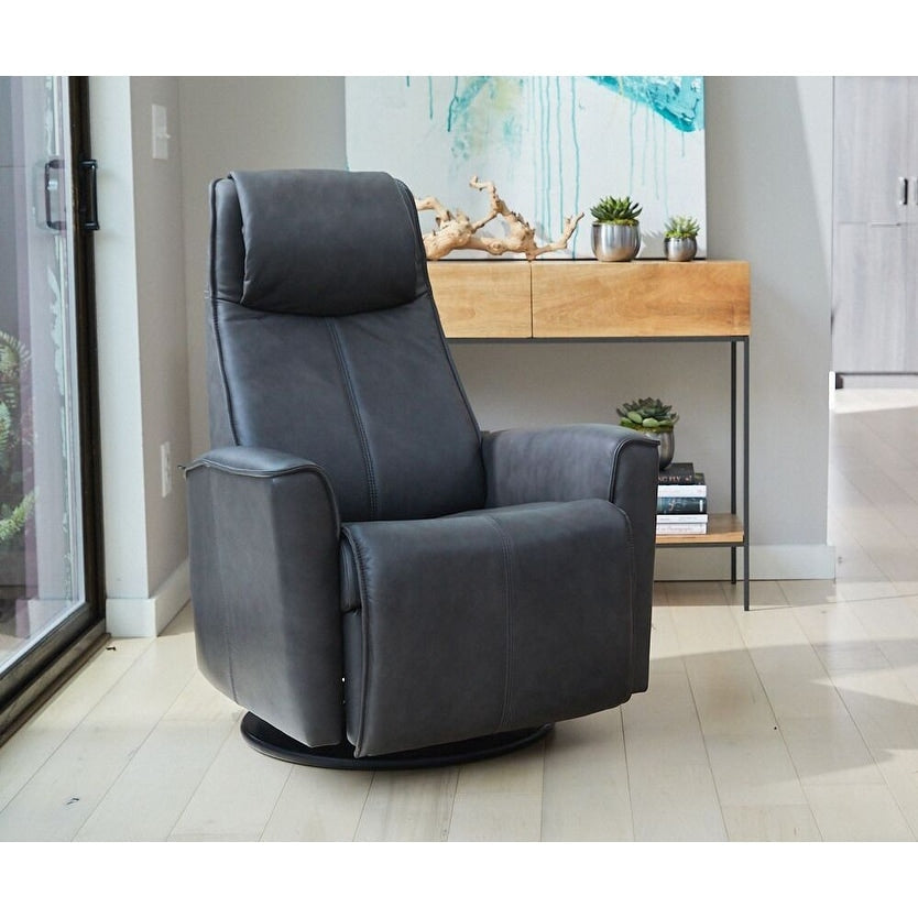 Fauteuil inclinable pivotant en cuir urbain Fjords