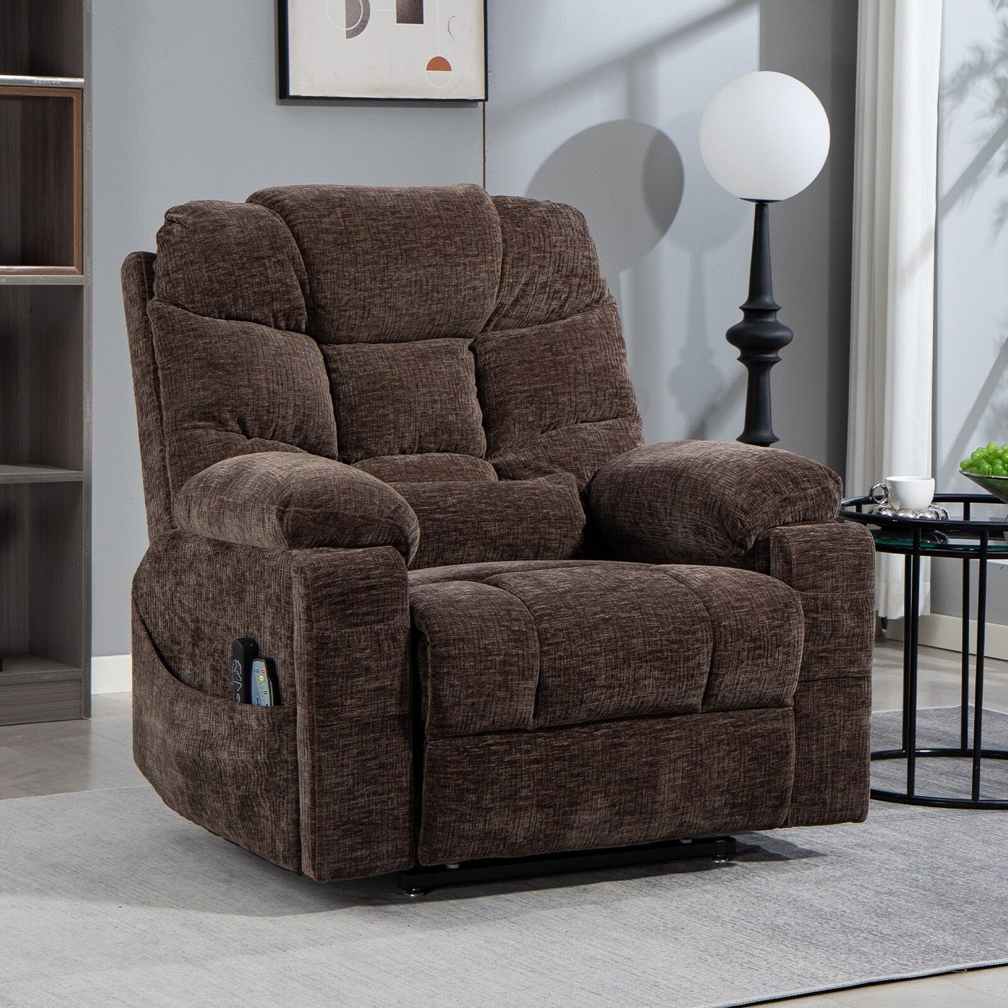 Fauteuil inclinable électrique surdimensionné à double moteur de 26 po en chenille, modèle phare