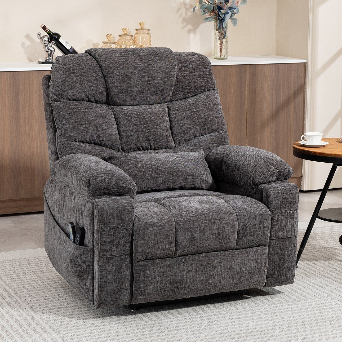 Fauteuil inclinable électrique surdimensionné à double moteur de 26 po en chenille, modèle phare
