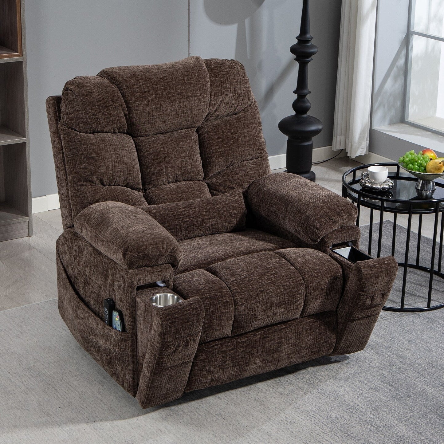 Fauteuil inclinable électrique surdimensionné à double moteur de 26 po en chenille, modèle phare