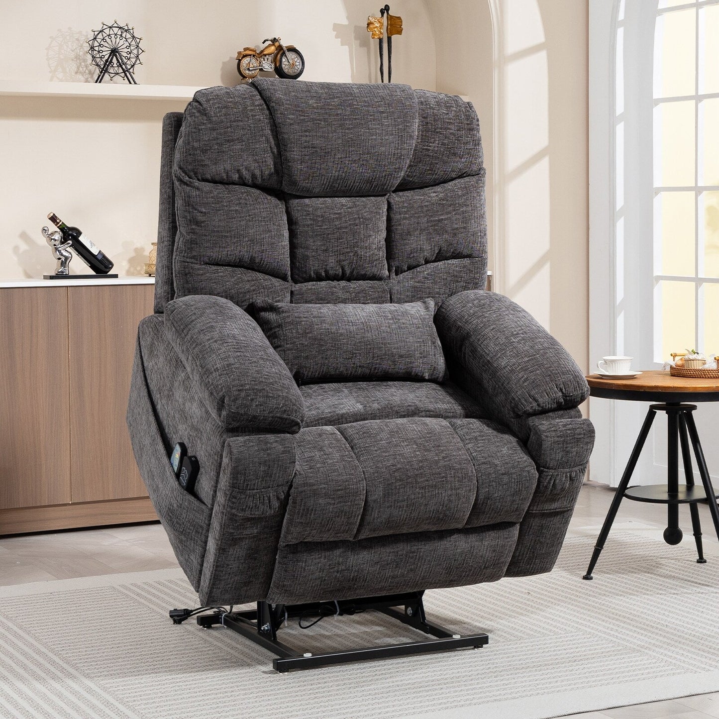 Fauteuil inclinable électrique surdimensionné à double moteur de 26 po en chenille, modèle phare