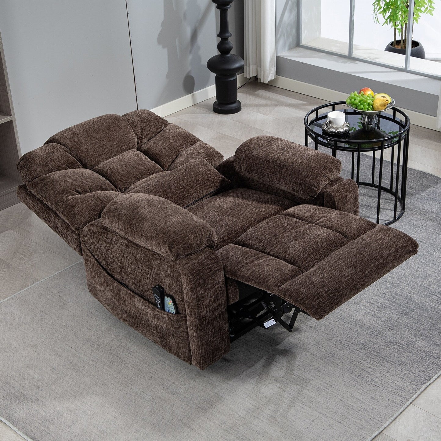 Fauteuil inclinable électrique surdimensionné à double moteur de 26 po en chenille, modèle phare