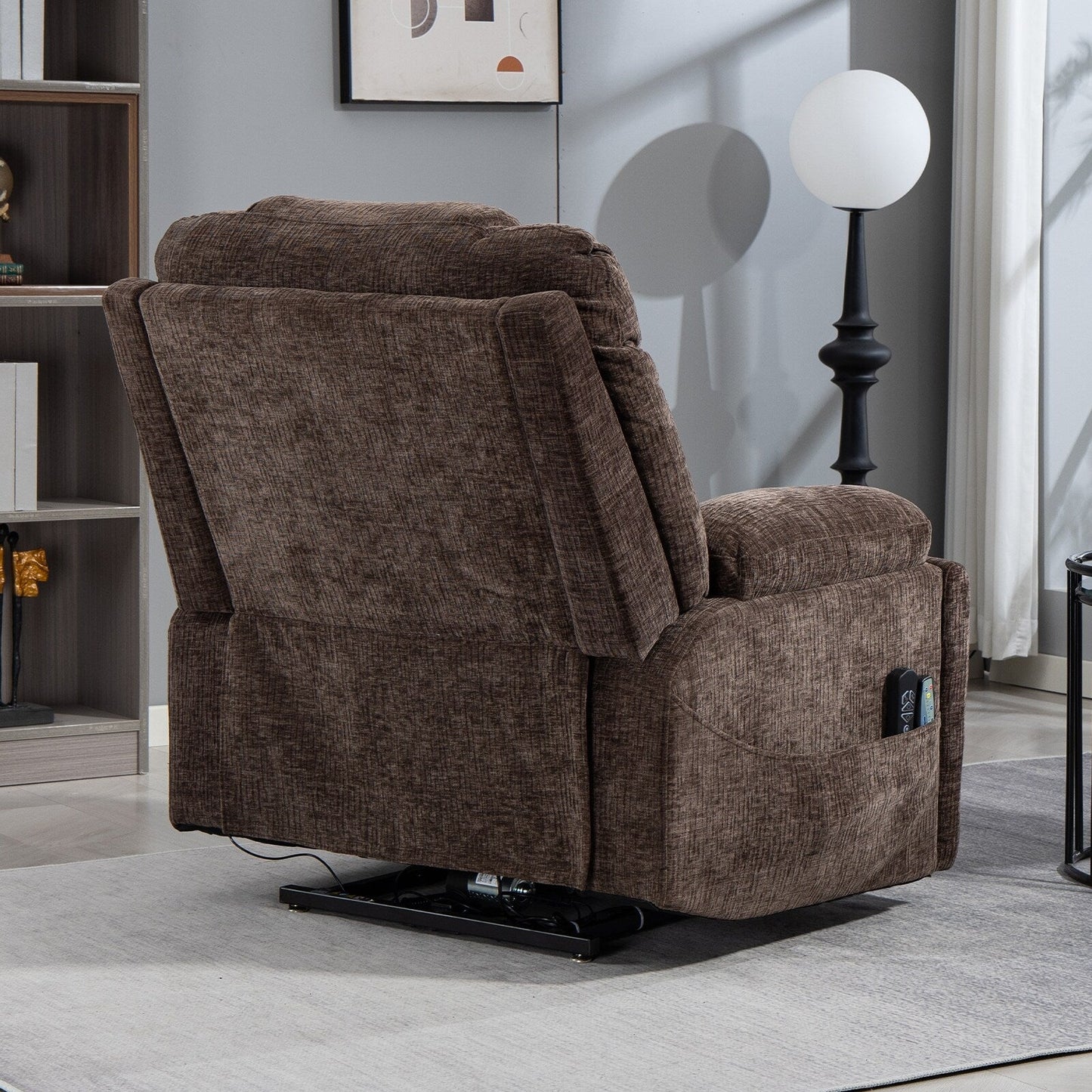 Fauteuil inclinable électrique surdimensionné à double moteur de 26 po en chenille, modèle phare