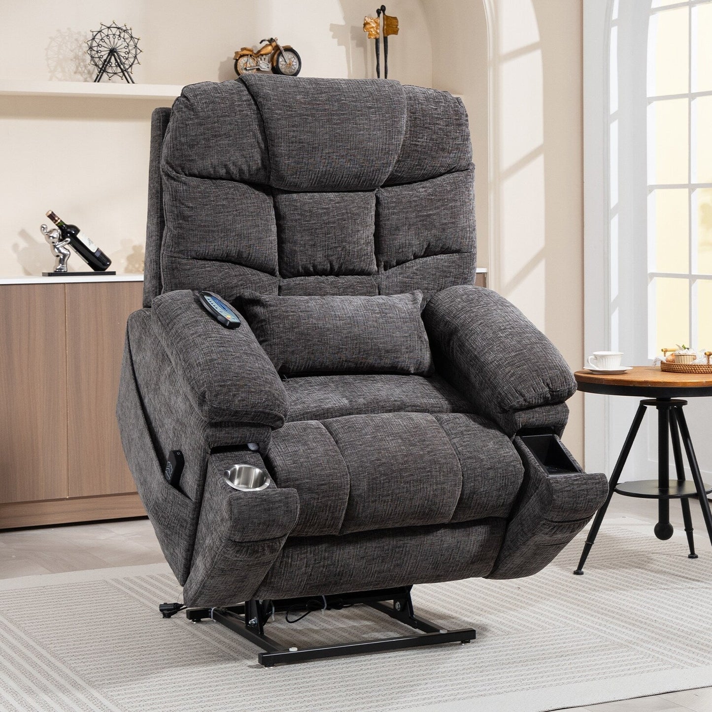 Fauteuil inclinable électrique surdimensionné à double moteur de 26 po en chenille, modèle phare
