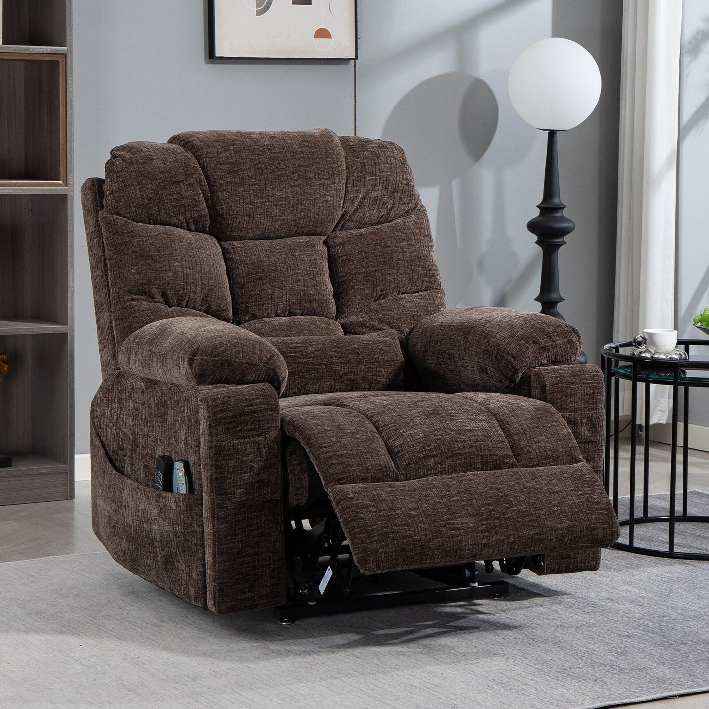 Fauteuil inclinable électrique surdimensionné à double moteur de 26 po en chenille, modèle phare