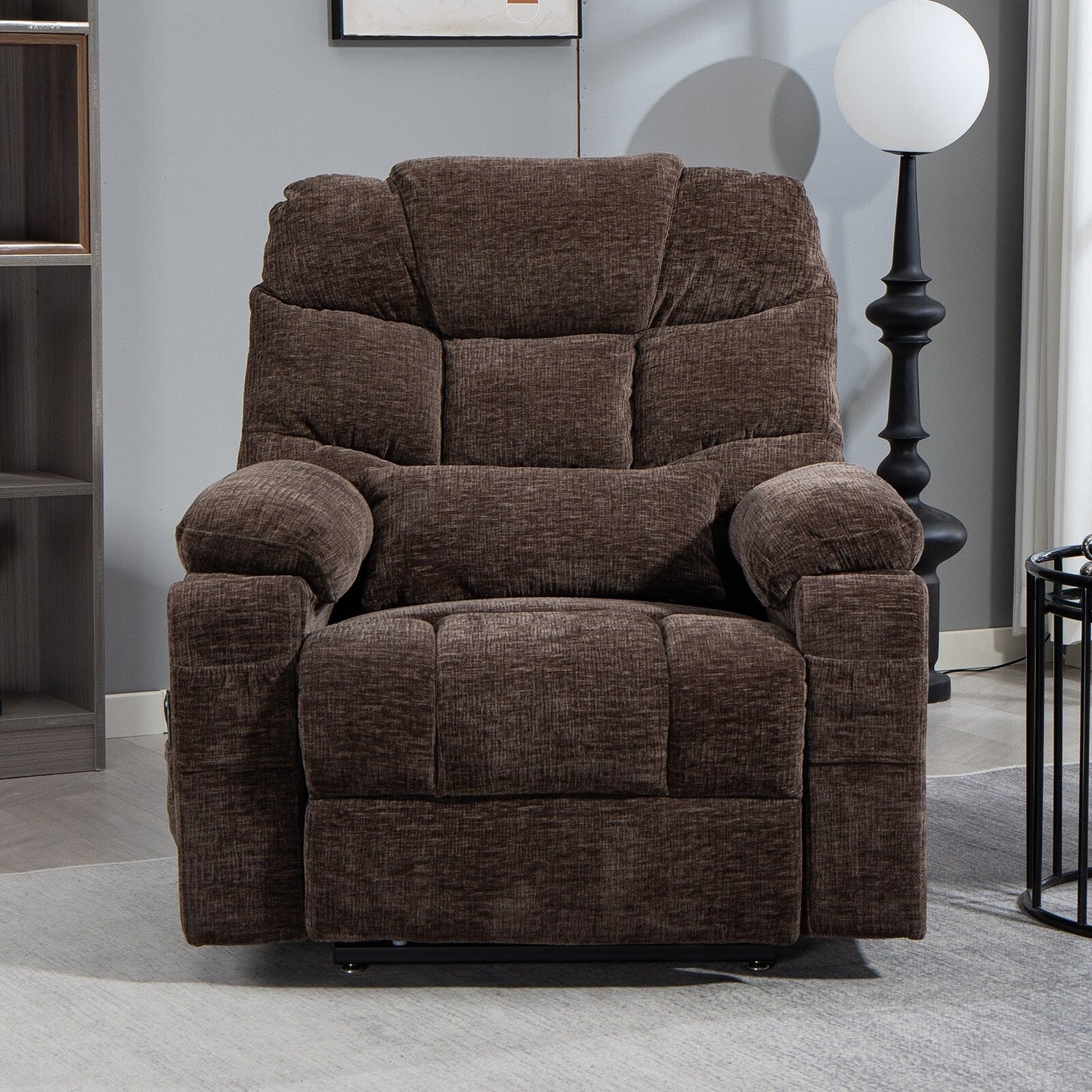 Fauteuil inclinable électrique surdimensionné à double moteur de 26 po en chenille, modèle phare