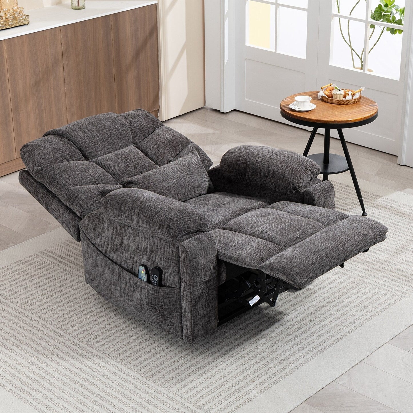 Fauteuil inclinable électrique surdimensionné à double moteur de 26 po en chenille, modèle phare