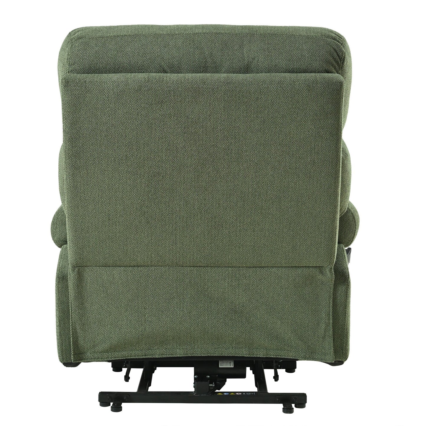 Fauteuil inclinable électrique en flanelle avec poche latérale