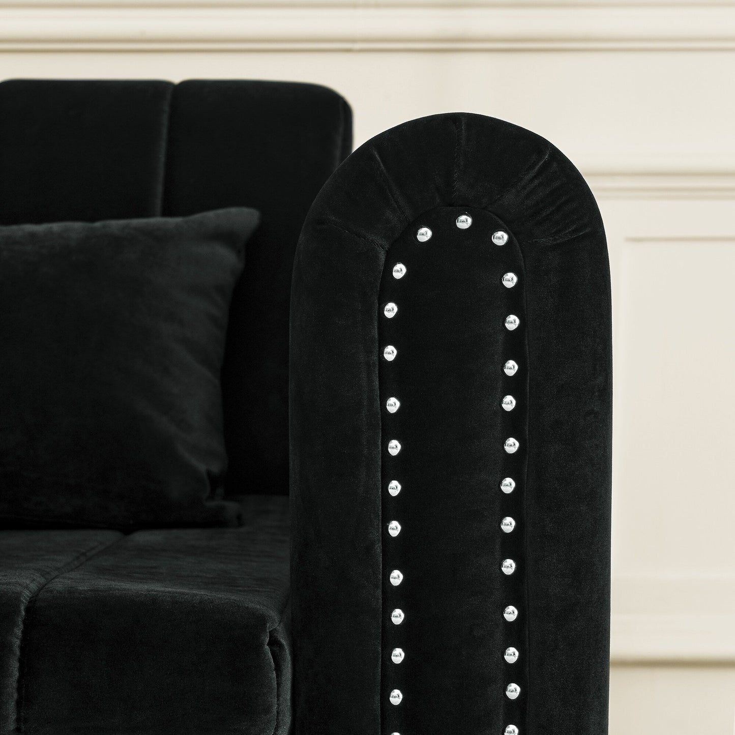 Canapé-lit gigogne 3 places en mousse avec tiroirs