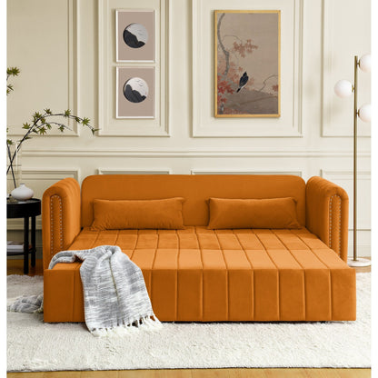 Canapé-lit gigogne 3 places en mousse avec tiroirs