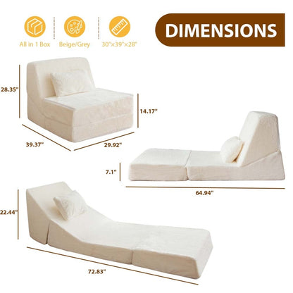 Canapé-lit pliant, canapé-lit d'appoint, chaise longue, canapé de sol