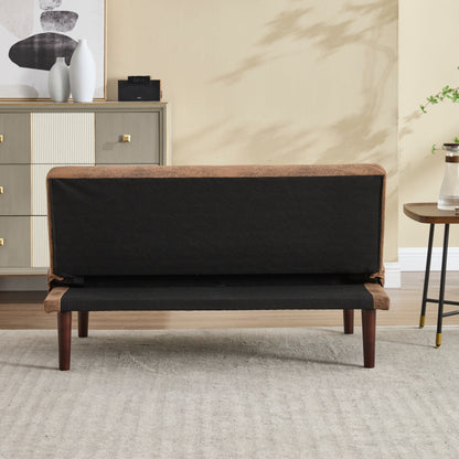 Canapé-lit pliable tendance haut de gamme en flanelle, dossier réglable, inclinable, futon, canapé moderne et tendance avec port de chargement